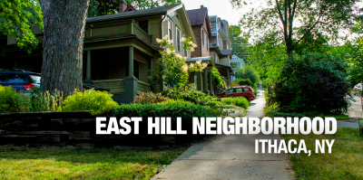 Ithaca East Hill apartments neighborhood banner image